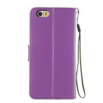 iPhone 6/6S Nahkakotelo Pure Color hihnalla