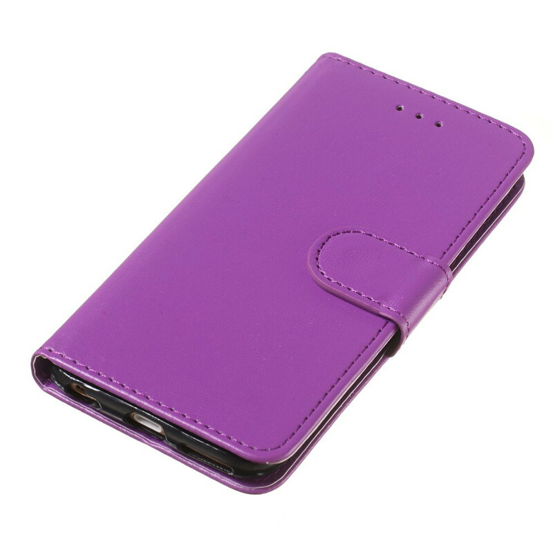 iPhone 6/6S Nahkakotelo Pure Color hihnalla