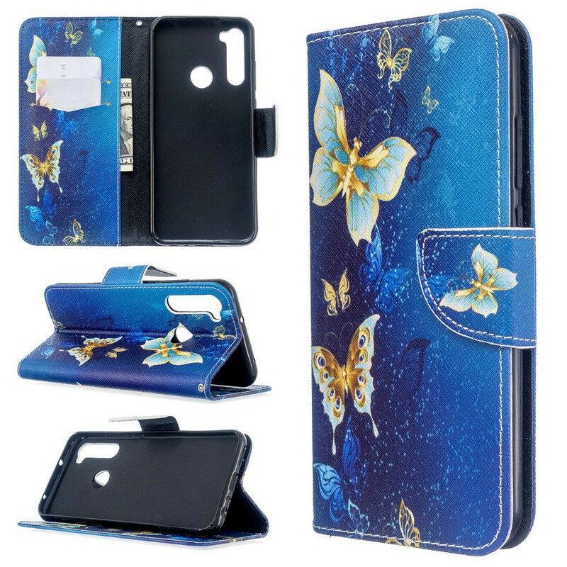 Xiaomi Redmi Note 8T Gold Butterfly Case