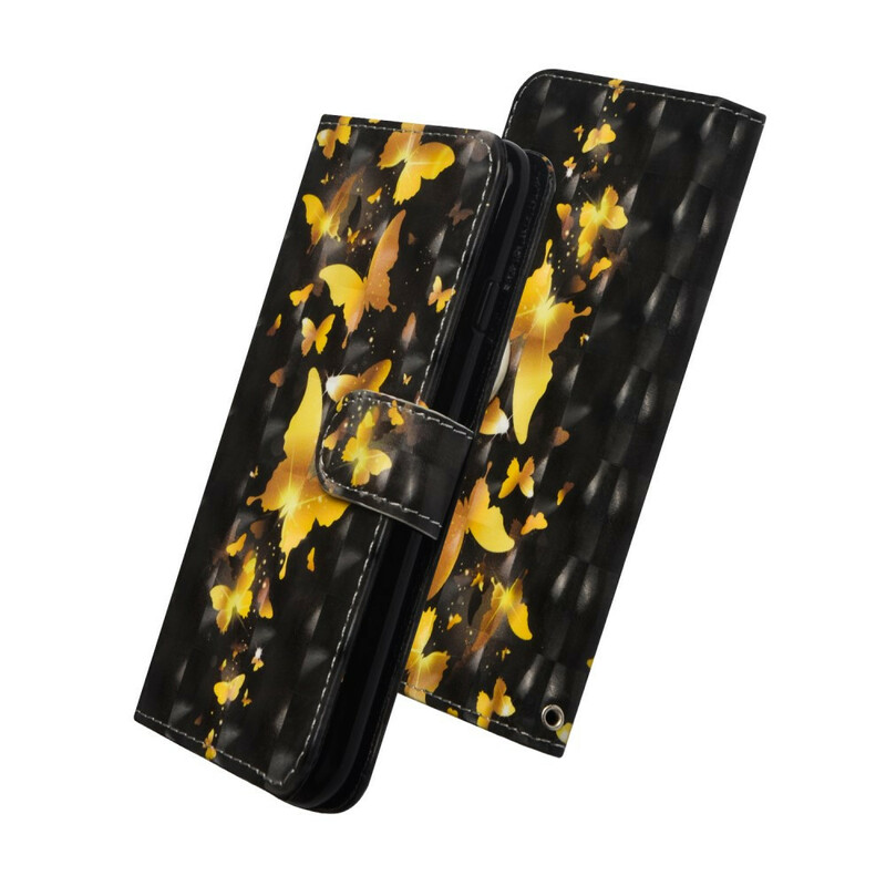 Samsung Galaxy A51 Keltainen perhoset Case