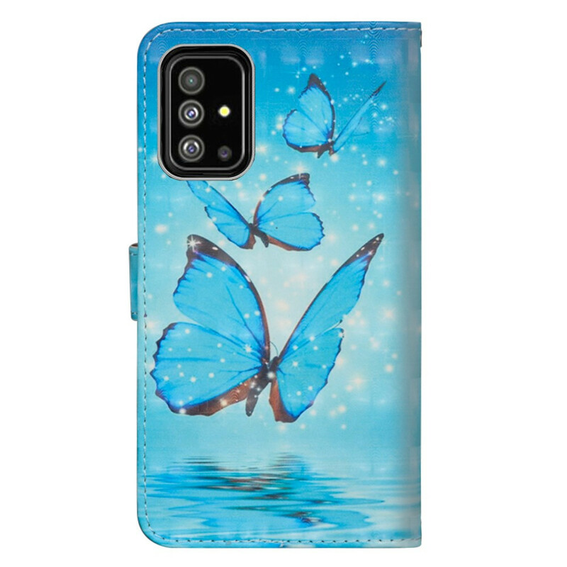 Samsung Galaxy A51 Case Flying Blue Perhoset