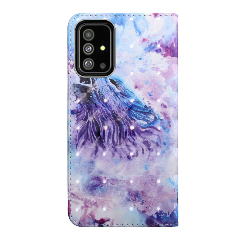 Samsung Galaxy A51 Akvarelli Wolf Case