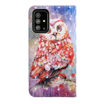 Samsung Galaxy A51 Case Pöllö maalari