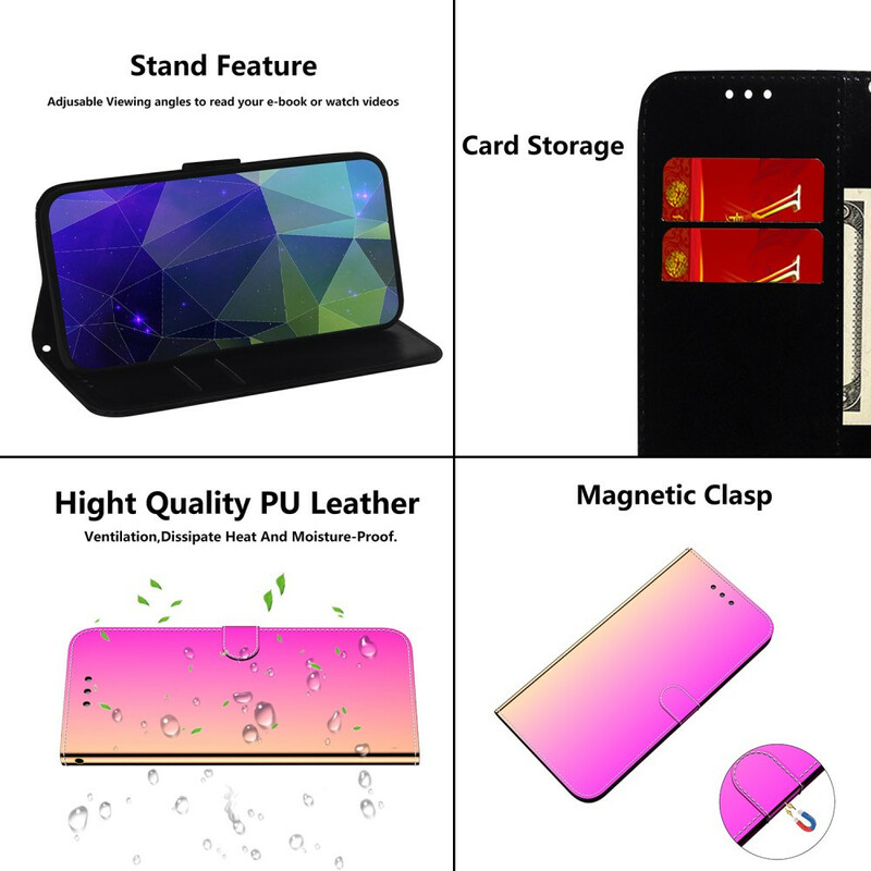 Xiaomi Mi Note 10 keinonahkainen kotelo MIroir Cover Cover
