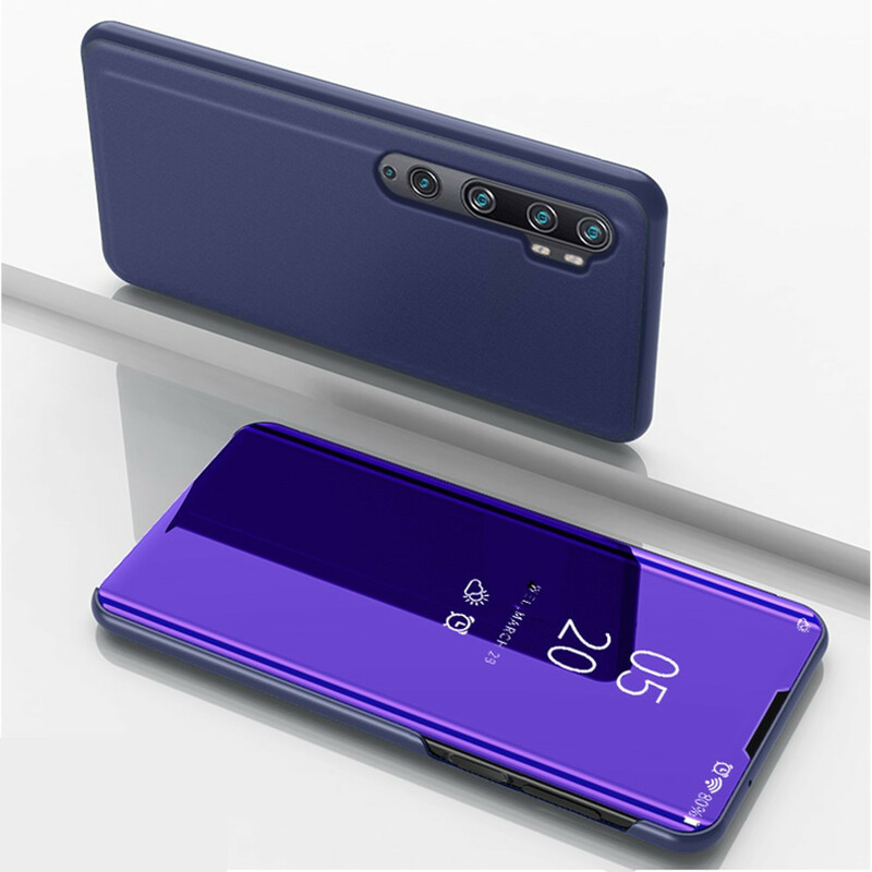 Näytä kansi XIaomi Mi Note 10 Mirror ja Simiii Nahka