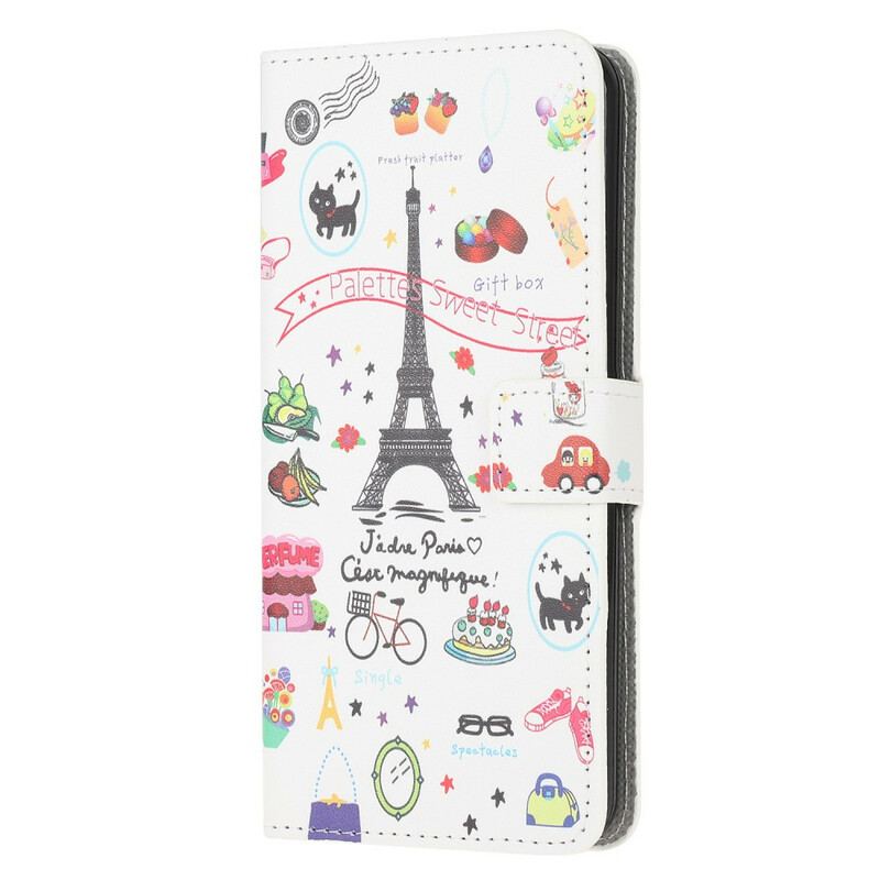 Samsung Galaxy A51 Kotelo I love Paris