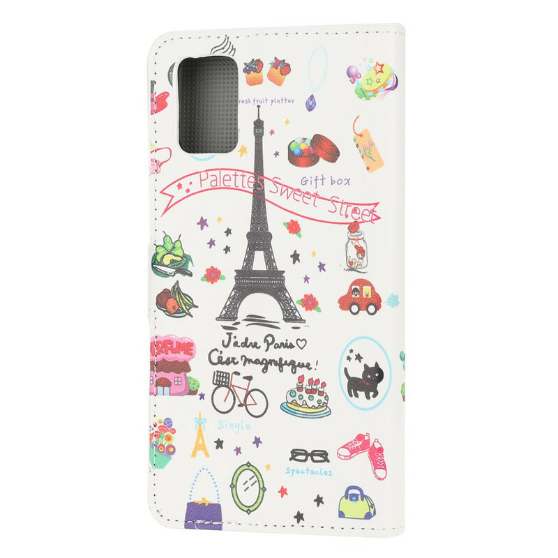 Samsung Galaxy A51 Kotelo I love Paris