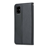 Flip Cover Samsung Galaxy A51 keinonahkainen korttikotelo