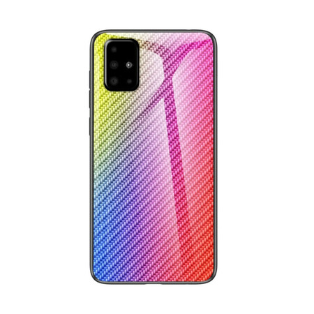 Samsung Galaxy A51 Hiilikuitu karkaistu lasi Case