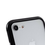 iPhone 8 / 7 metalli ja karkaistu lasi Kotelo