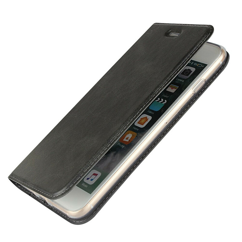 Flip Cover iPhone 8 Plus / 7 Plus keinonahka ja hihna