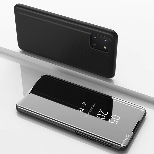 Näytä kansi Samsung Galaxy Note 10 Lite peili ja keinonahkainen nahka