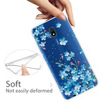 Xiaomi Redmi 8A Siniset kukat Kotelo