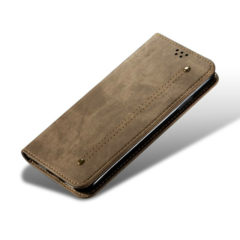 Flip Cover Xiaomi Mi Note 10 farkku kangas