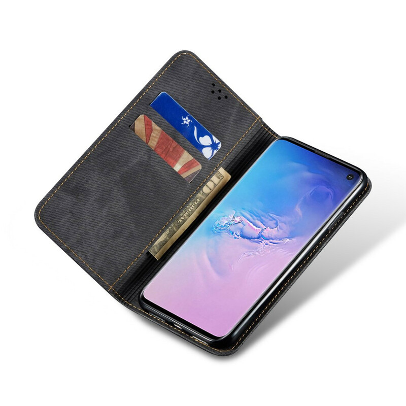 Flip Cover Samsung Galaxy S10 Jeans kangas