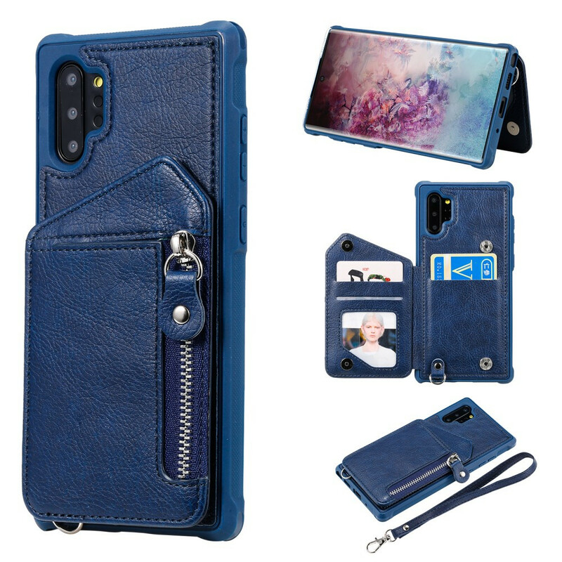 Samsung Galaxy Note 10 Plus lompakko vetoketjukotelo