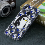 Huawei P Smart 2019 läpinäkyvä pingviinit asia