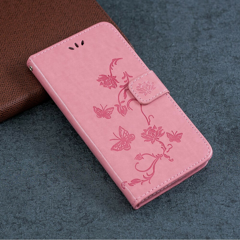 2019 Huawei P Smart Case Perhoset ja kukat hihnalla 2019 Huawei P Smart Case Perhoset ja kukat hihnalla