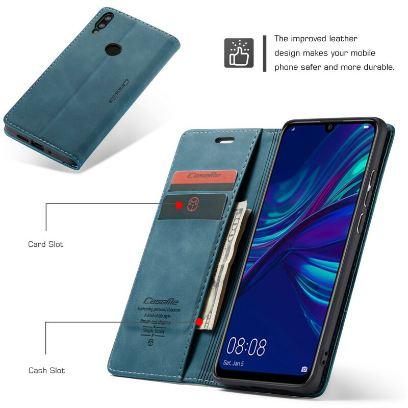 Flip Cover Huawei P Smart 2019 CASEME keinonahkainen kansi