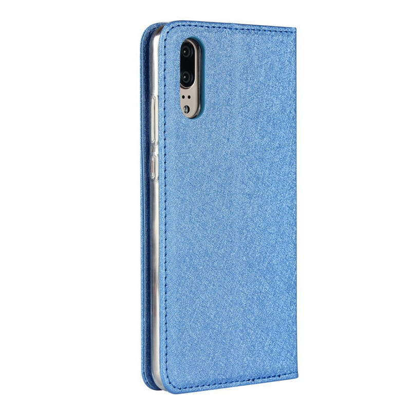 Flip Cover Huawei P20 Style pehmeä nahka hihnalla