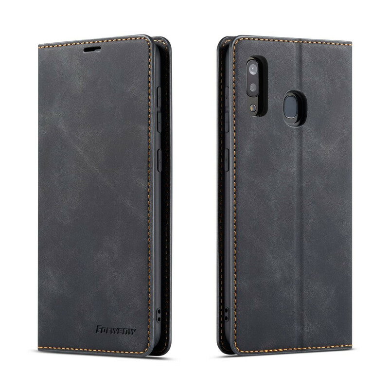 Flip Cover Samsung Galaxy A20e Nahka Effect FORWENW Flip Cover Samsung Galaxy A20e Nahka Effect FORWENW