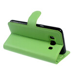 Samsung Galaxy J5 2016 keinonahkainen kotelo Lychee