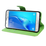 Samsung Galaxy J5 2016 keinonahkainen kotelo Lychee