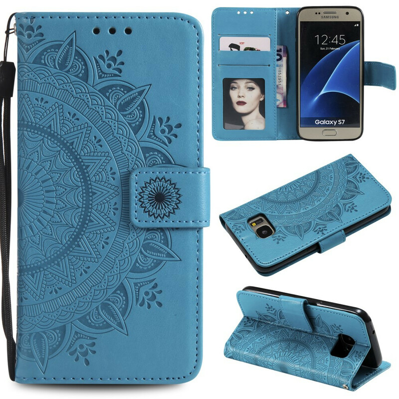 Samsung Galaxy S7 tapauksessa Mandala Sun Samsung Galaxy S7 tapauksessa Mandala Sun