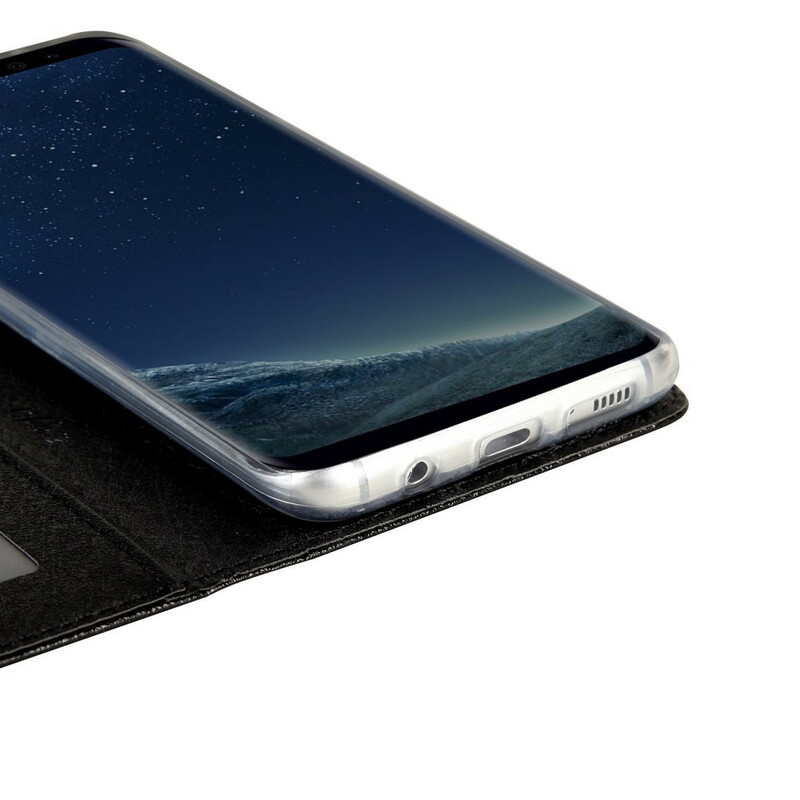 Flip Cover Samsung Galaxy S8 Nahka Effect Silk Tekstuuri CMAI2