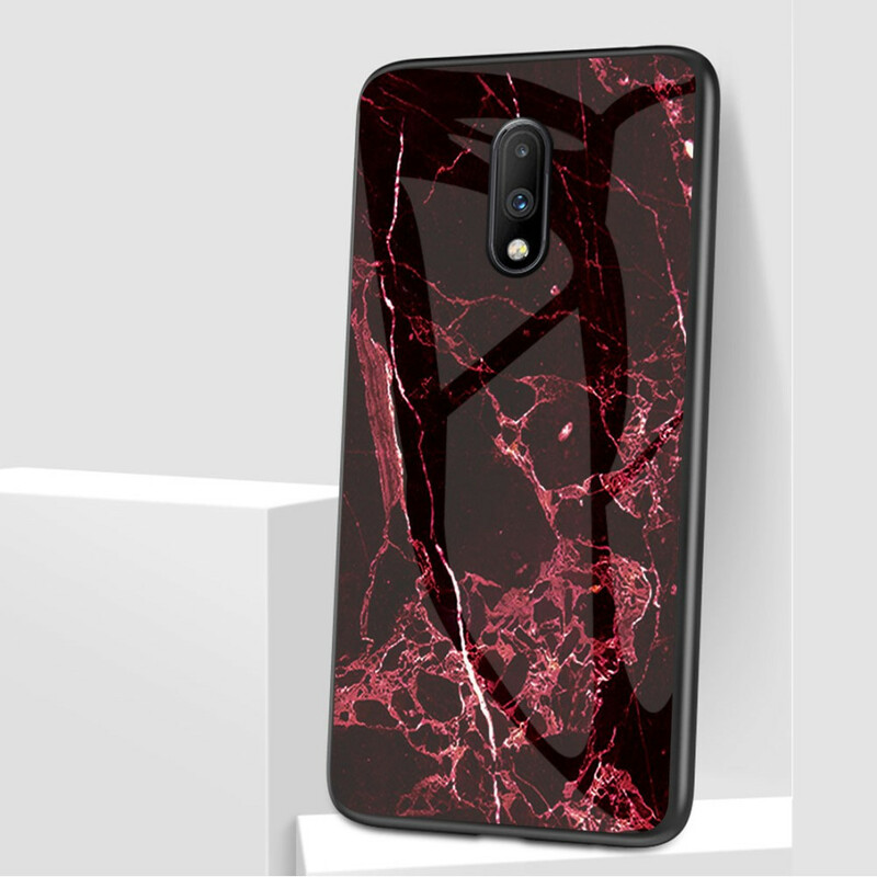 OnePlus 7 karkaistua lasia tapauksessa Premum värit