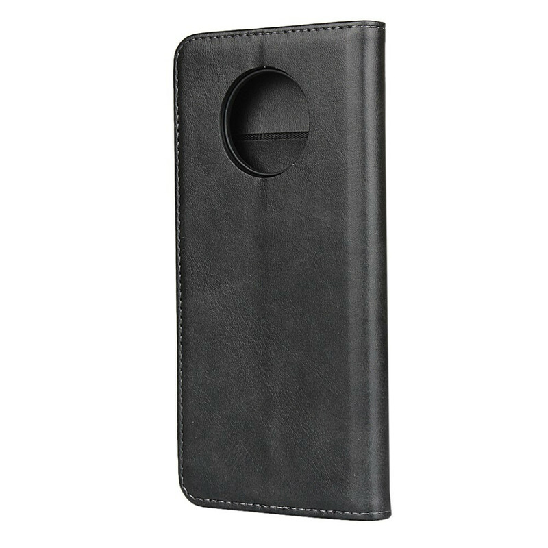Flip Cover OnePlus 7T Premium keinonahka ompeleet