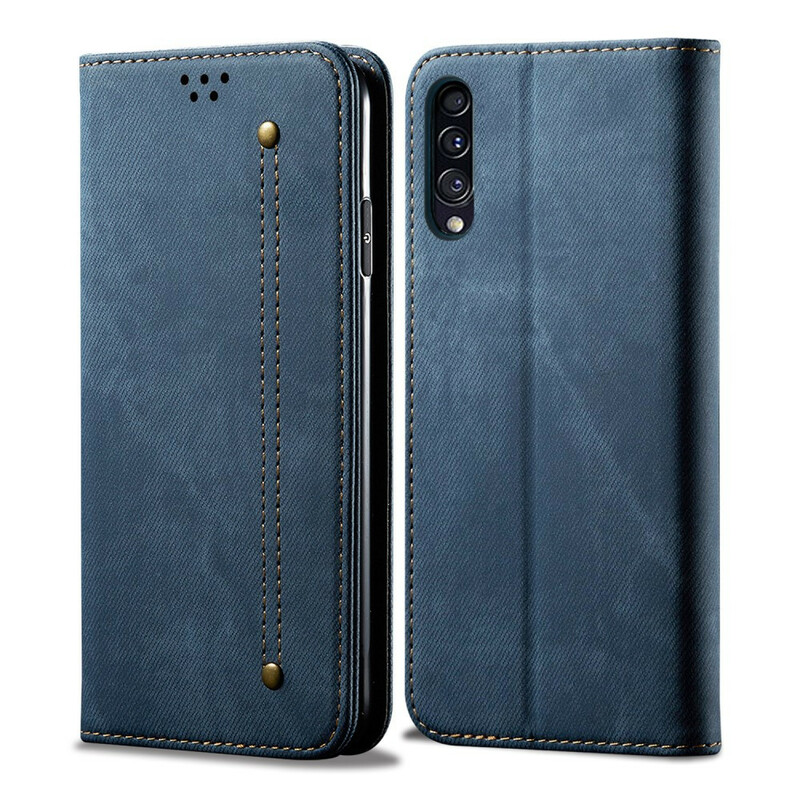 Flip Cover Samsung Galaxy A50 Jeans kangas
