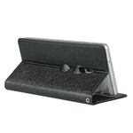 Flip Cover Sony Xperia XZ2 Style pehmeä nahka hihnalla varustettuna