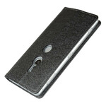 Flip Cover Sony Xperia XZ2 Style pehmeä nahka hihnalla varustettuna