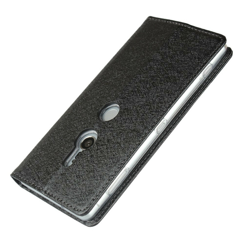 Flip Cover Sony Xperia XZ2 Style pehmeä nahka hihnalla varustettuna