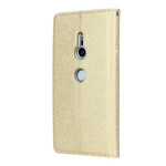 Flip Cover Sony Xperia XZ2 Style pehmeä nahka hihnalla varustettuna Flip Cover Sony Xperia XZ2 Style pehmeä nahka hihnalla varustettuna