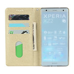 Flip Cover Sony Xperia XZ2 Style pehmeä nahka hihnalla varustettuna Flip Cover Sony Xperia XZ2 Style pehmeä nahka hihnalla varustettuna