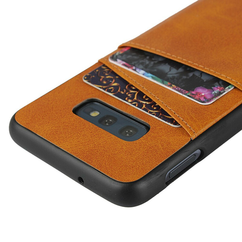 Samsung Galaxy S10e Nahkakotelo Double Card Case