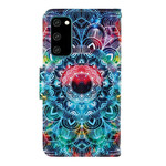 Samsung Galaxy S20 Flashy Mandala hihna tapauksessa