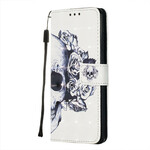 Samsung Galaxy S20 Kukkainen pääkallo Case