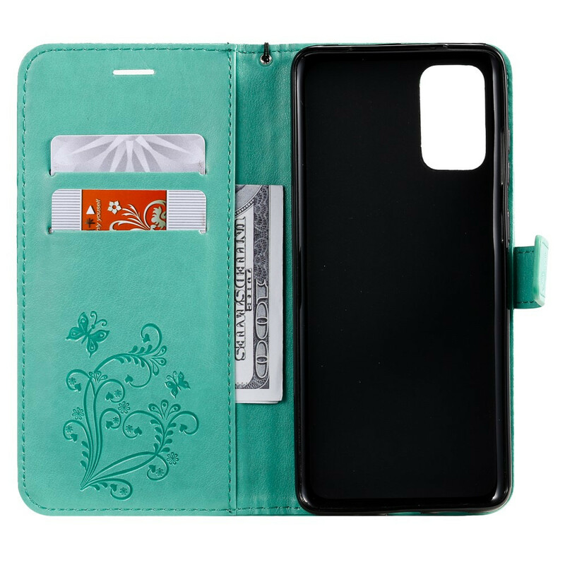 Samsung Galaxy S20 Plus jättiläinen perhoset hihna tapauksessa Samsung Galaxy S20 Plus jättiläinen perhoset hihna tapauksessa