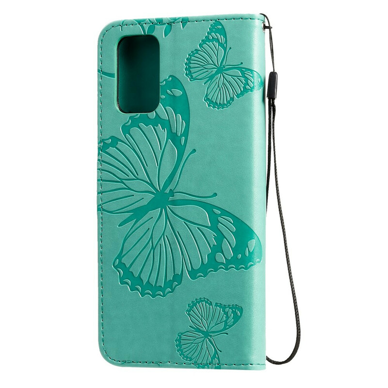 Samsung Galaxy S20 Plus jättiläinen perhoset hihna tapauksessa Samsung Galaxy S20 Plus jättiläinen perhoset hihna tapauksessa