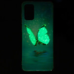 Samsung Galaxy S20 Plus tapauksessa Butterfly Blue Fluorescent