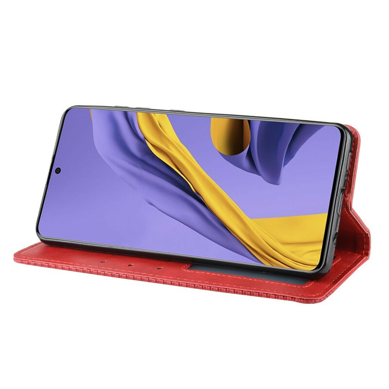 Flip Cover Samsung Galaxy A71 nahkatehoste Vintage tyylikäs