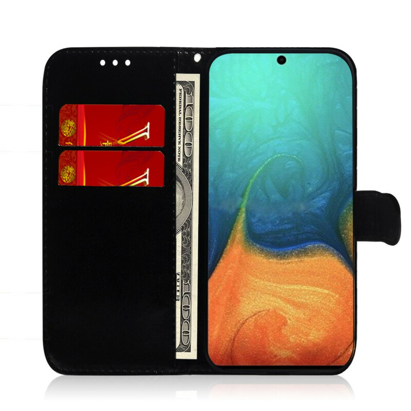 Samsung Galaxy A71 Mock nahka tapauksessa MIroir Cover