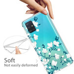 Samsung Galaxy A71 Case Valkoiset kukat