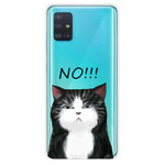 Samsung Galaxy A71 Case Kissa, joka sanoo ei