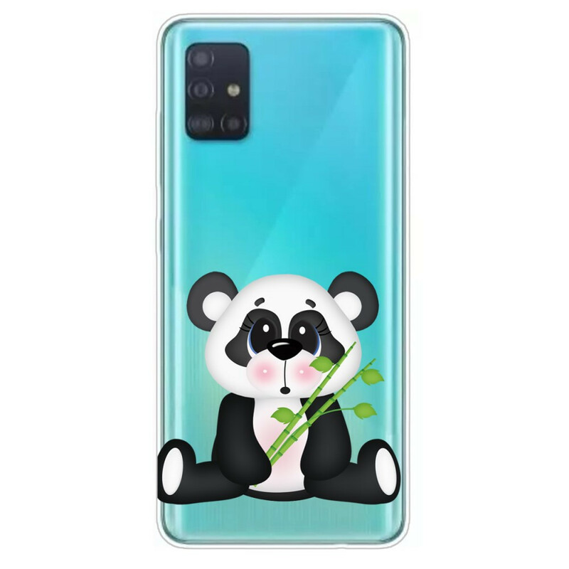 Samsung Galaxy A71 Clear Case Surullinen Panda