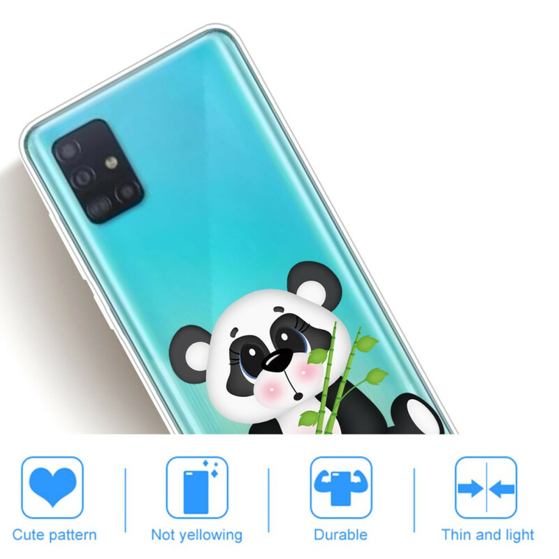 Samsung Galaxy A71 Clear Case Surullinen Panda
