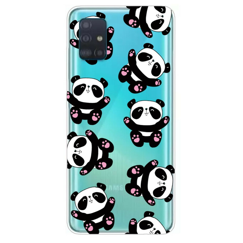Samsung Galaxy A71 Case Top Pandas Fun
